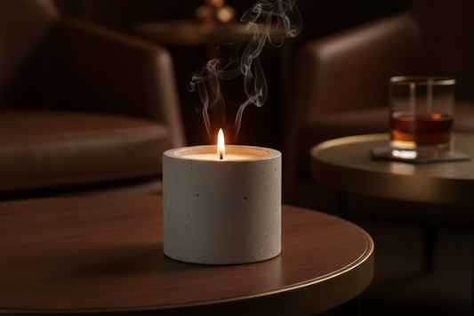 Description
Experience the bold and sophisticated aroma of our Musky Jazz candle. A masterful blend of creamy Vanille Shake, warm Sandalwood, floral Jasmine, spicy Black Pepper, and deep Musk creates a captivating, multi-layered scent. Perfect for transforming your home into a cozy, elegant retreat or setting the mood for an intimate evening.

concrete candle 